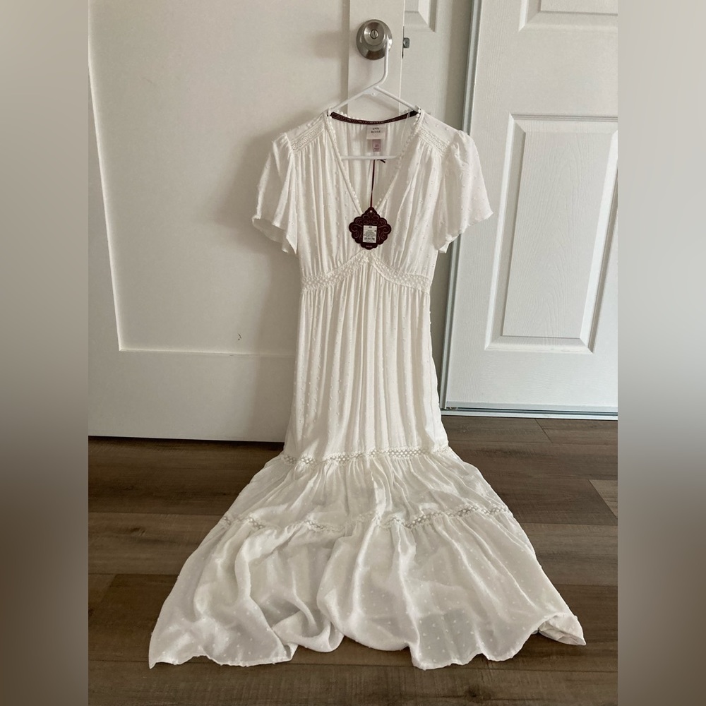NWT Knox Rose White Prairie Dress XS